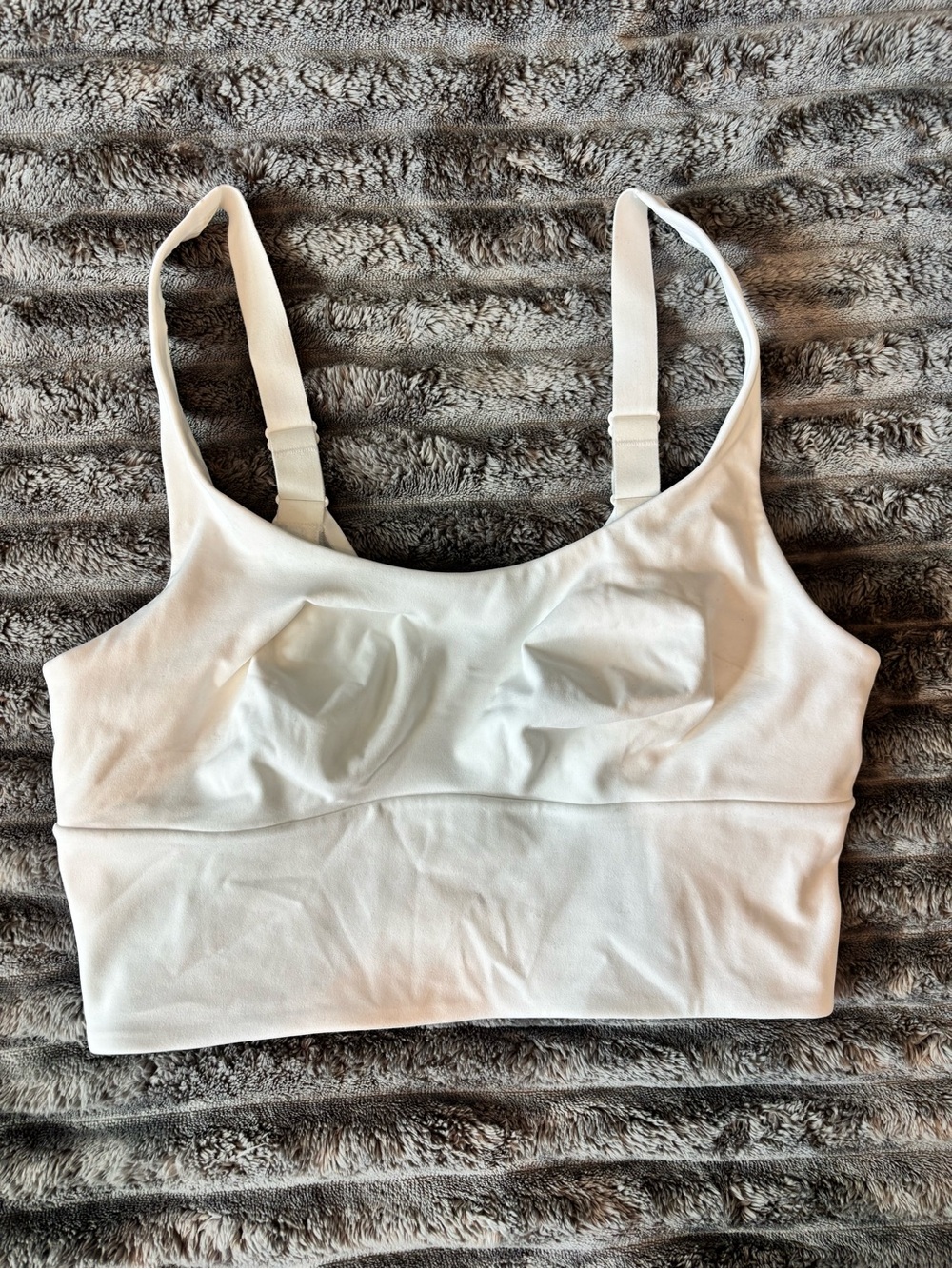 Victoria Secrete White Stretch Crop Bralette Size Small